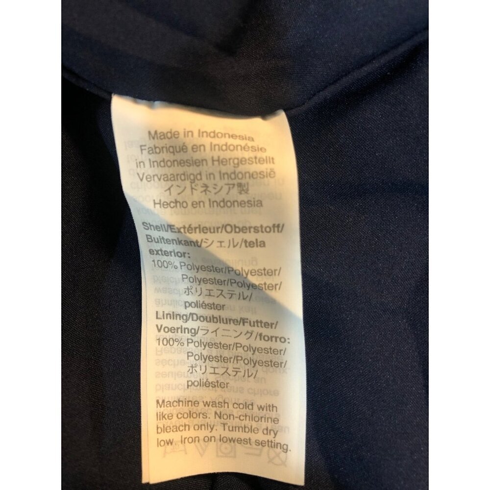 Madewell Flutter Sleeve Ruffle Hem Navy Dress in Sugar Dot - Size 10 - Picture 12 of 12